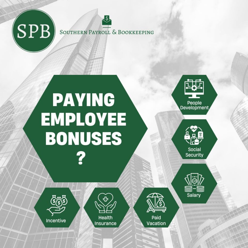 PAYING EMPLOYEE BONUSES